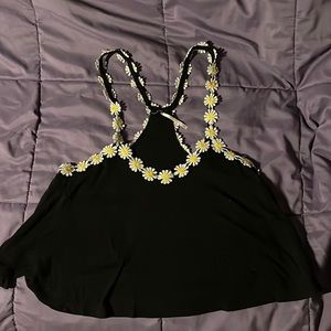 Black Spaghetti Strap Size Small